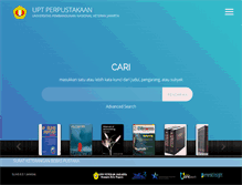 Tablet Screenshot of library.upnvj.ac.id