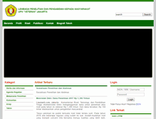 Tablet Screenshot of lppm.upnvj.ac.id